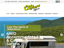 Tablet Screenshot of oztours.com.au